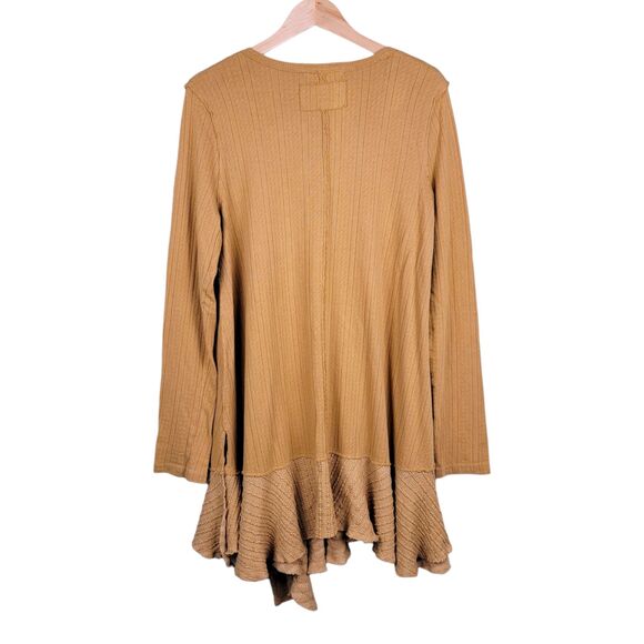 We The Free Tate Pointelle Tunic Women's M Topaz Drapey Relaxed Fit Boho - Picture 3 of 8